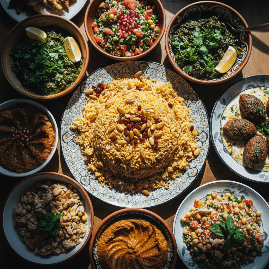 Assorted Syrian Mezze Platter