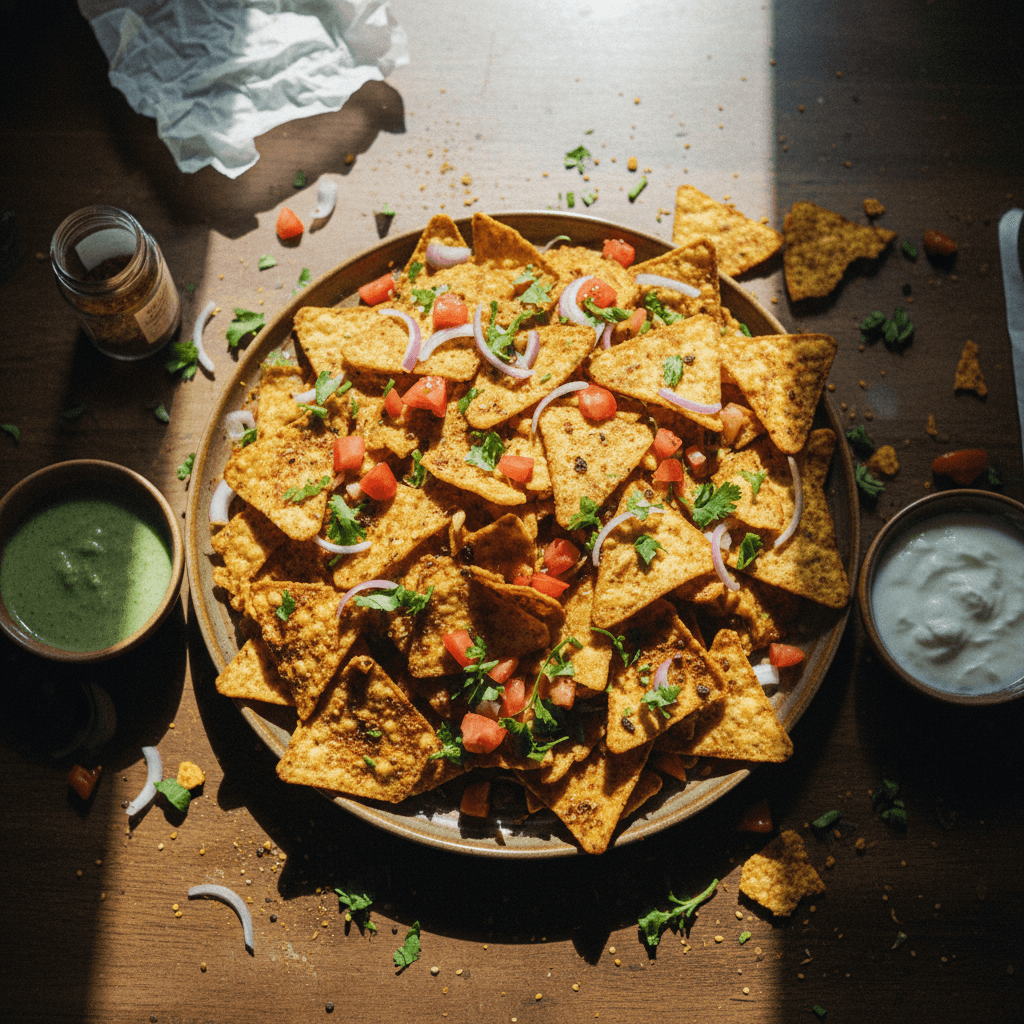 Homemade Masala Nachos
