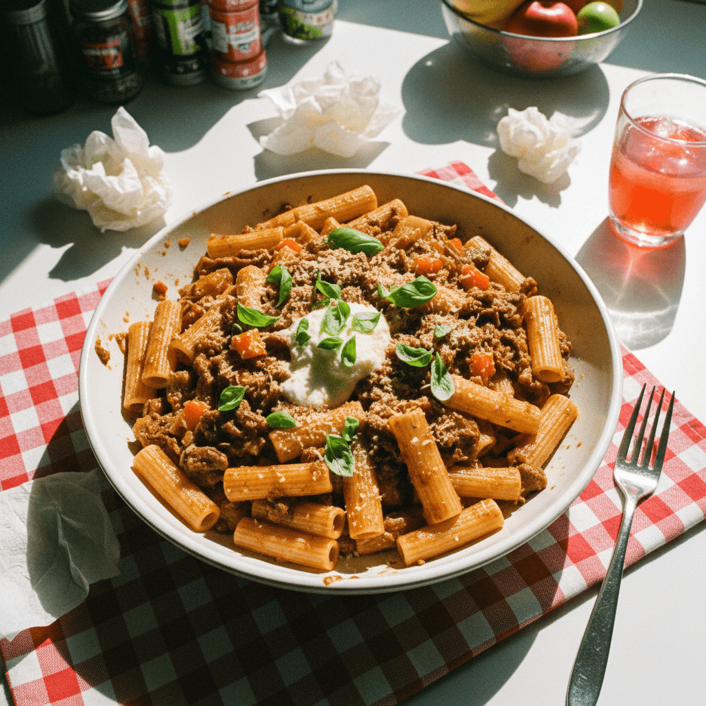 Rigatoni with Slow-Cooked Ragu