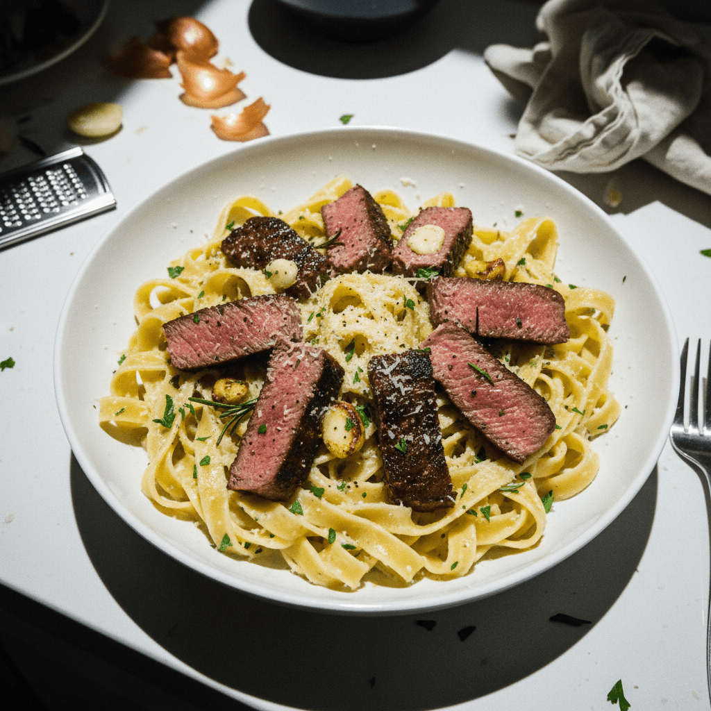 Creamy Steak Pasta