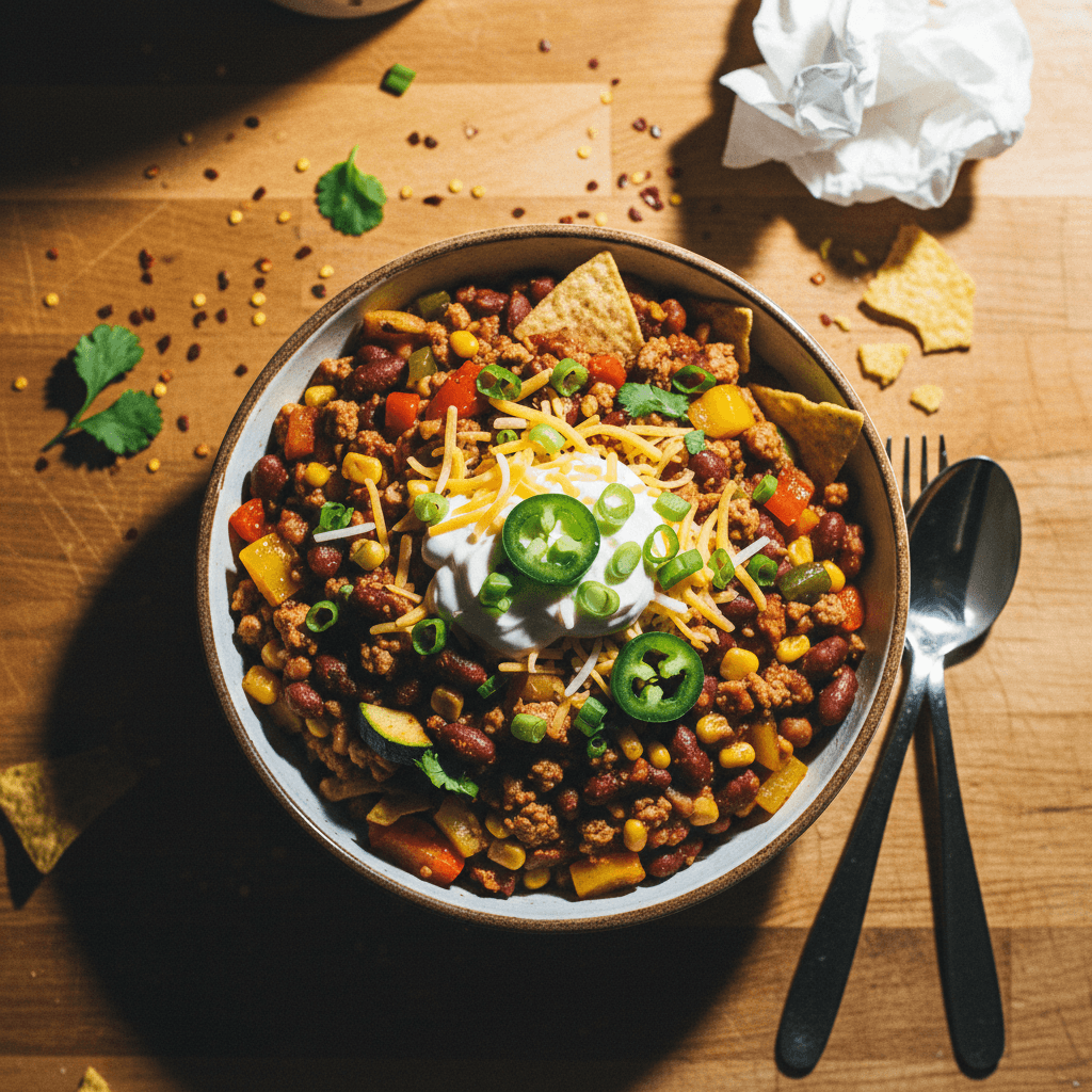 Quick Turkey and Veggie Chili