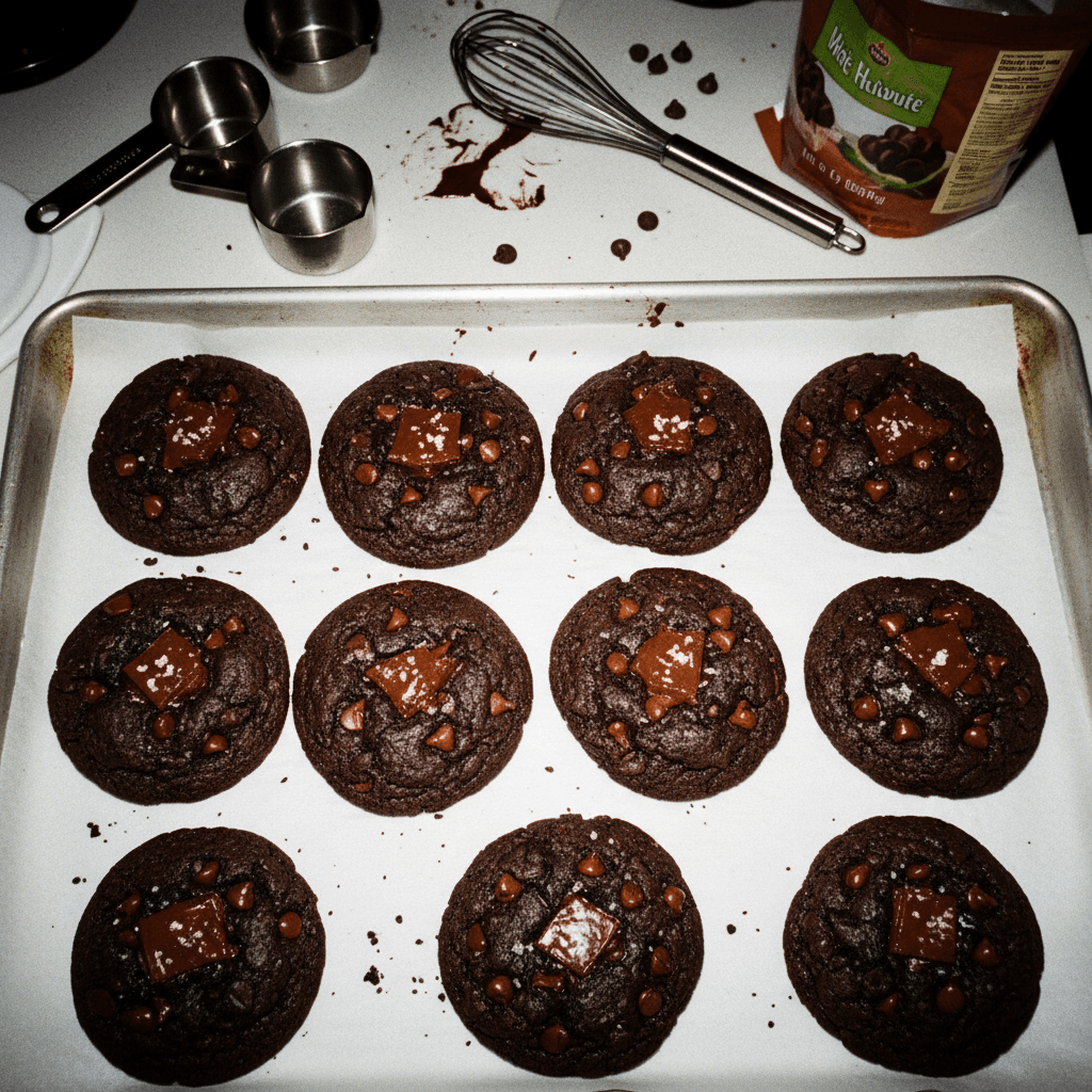 Double Chocolate NYC Cookies