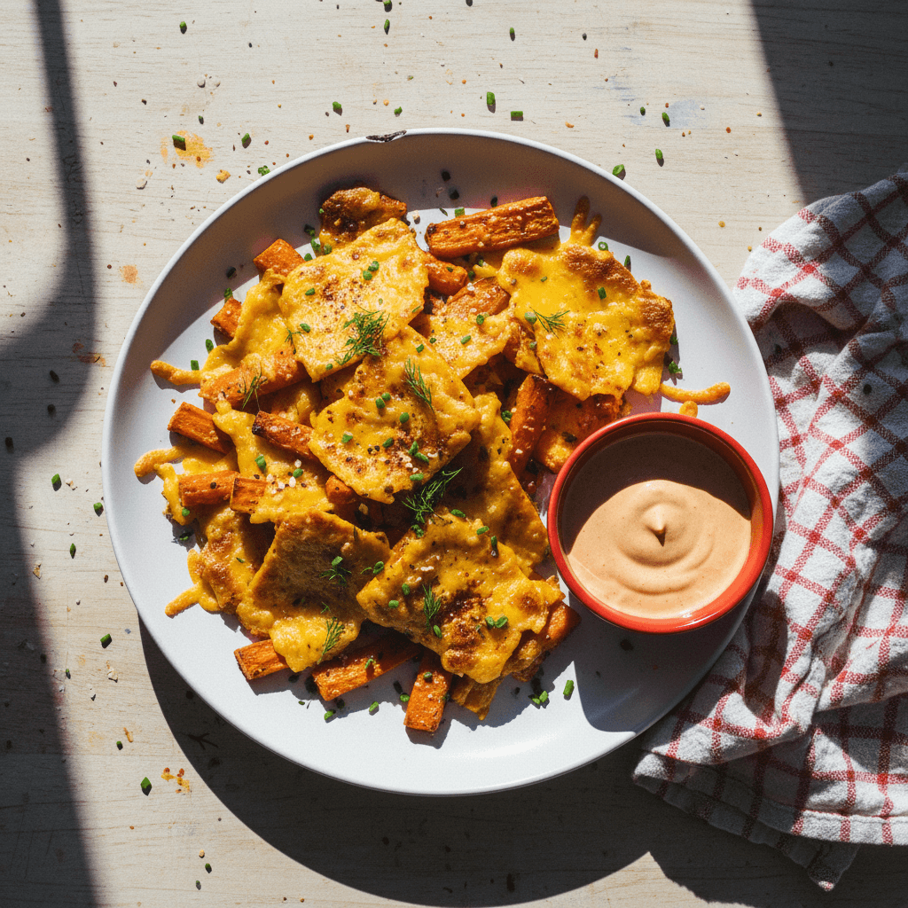 Crispy Cheddar Carrot Planks