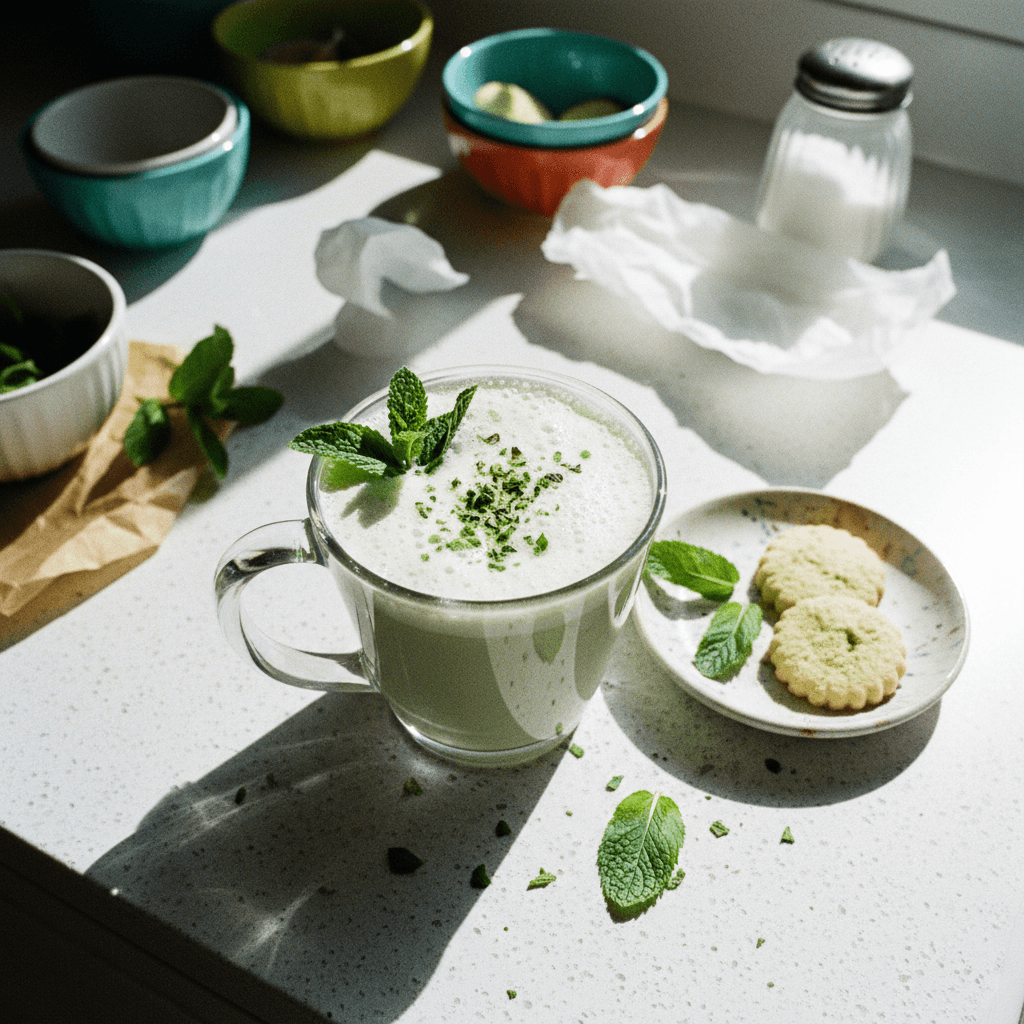 Soothing Mint Tea Latte