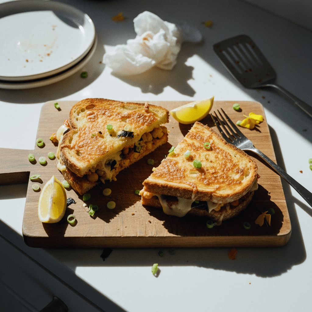 Chickpea “Tuna” & Chilli Jam Melt