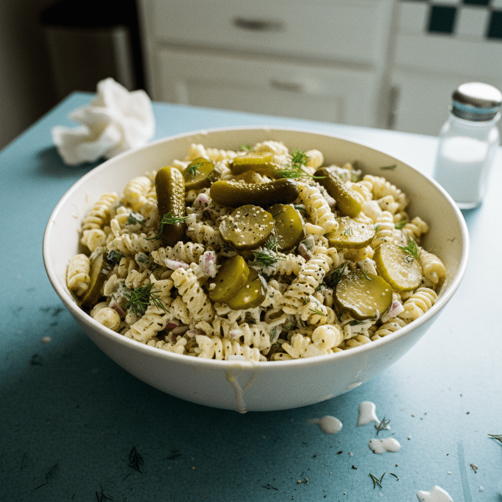Dill Pickle Pasta Salad