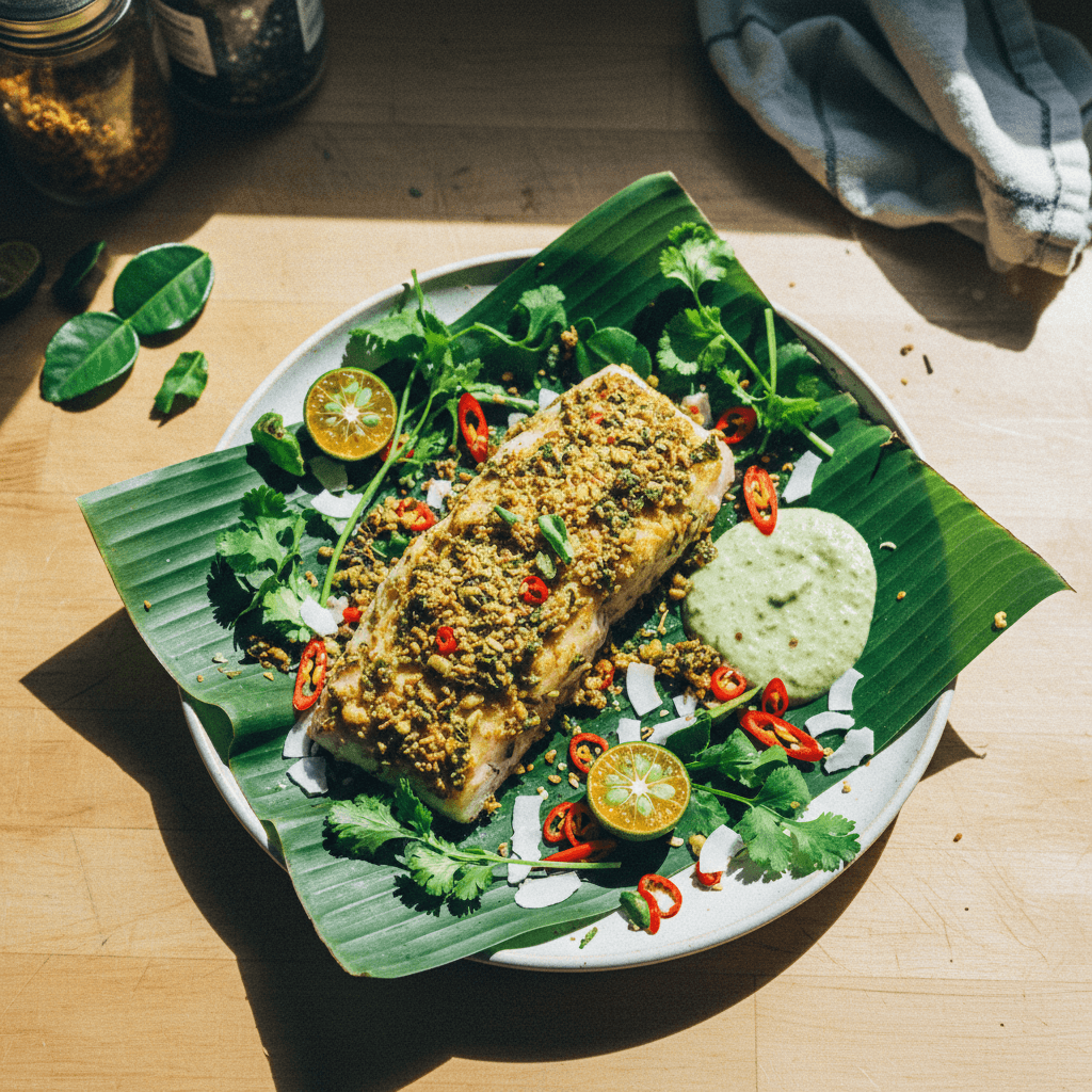 Thai Herb Baked Wild Cod