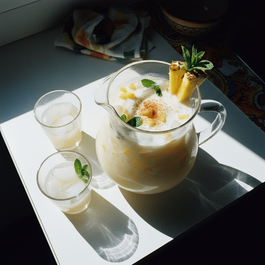 Agua de Piña y Arroz (Pineapple and Rice Water)