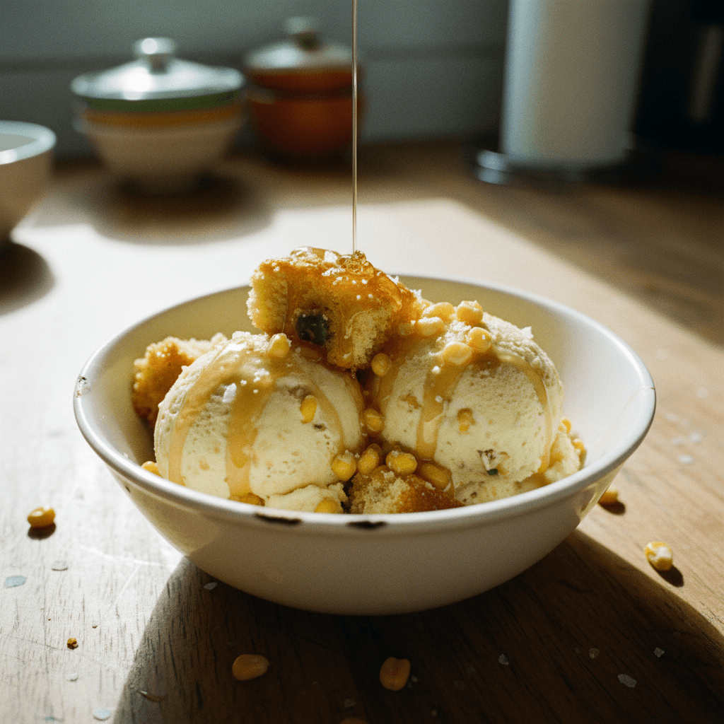 Iconic Honey Butter Cornbread Ice Cream