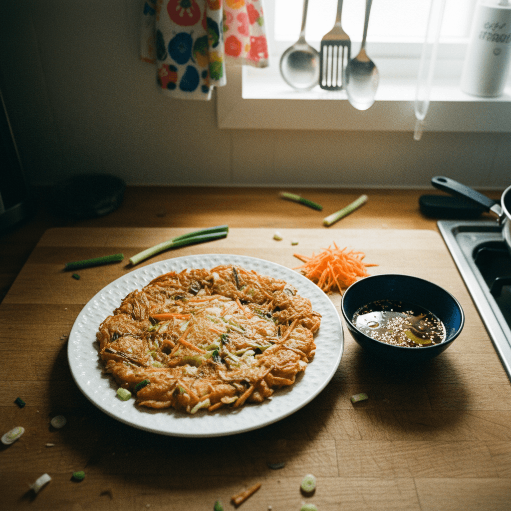 Healthy Easy Crispy Jeon (Korean Vegetable Pancake)