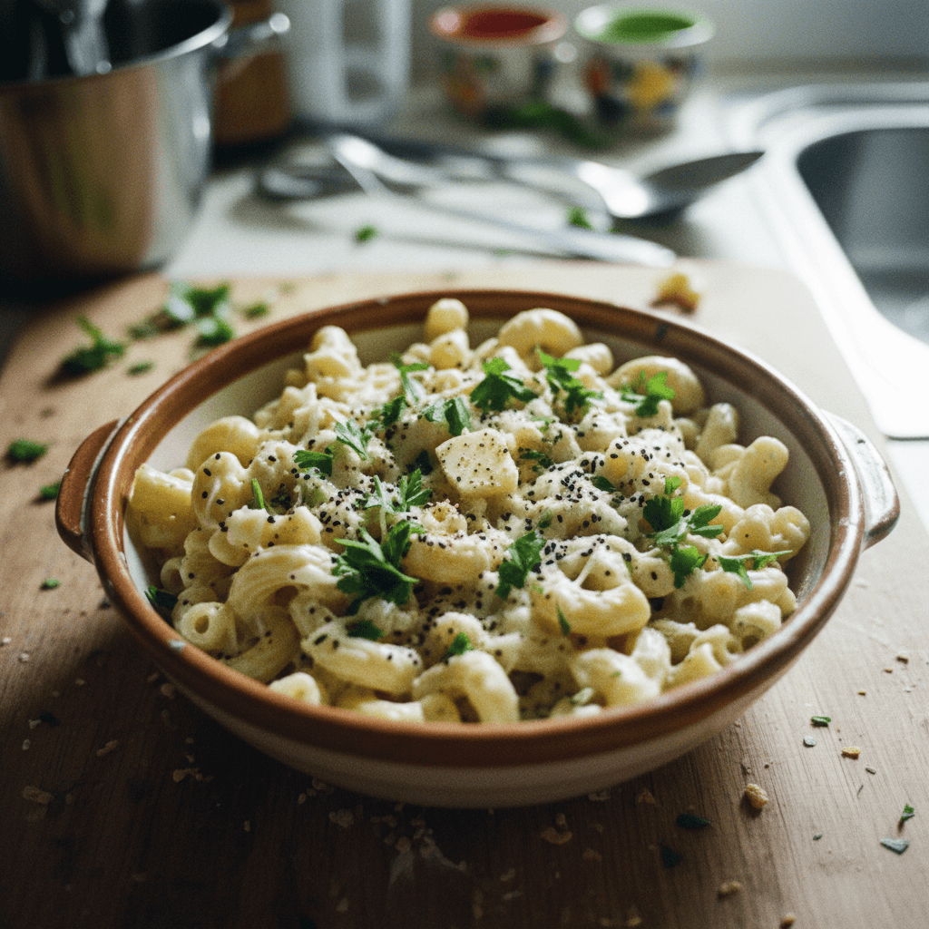 Syrian Mac N Cheese (معكرونة بالجبنة بيضاء)