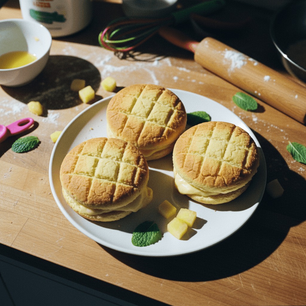 Uncrustable No. 3 (Pineapple Bun Inspired Custard Uncrustable)