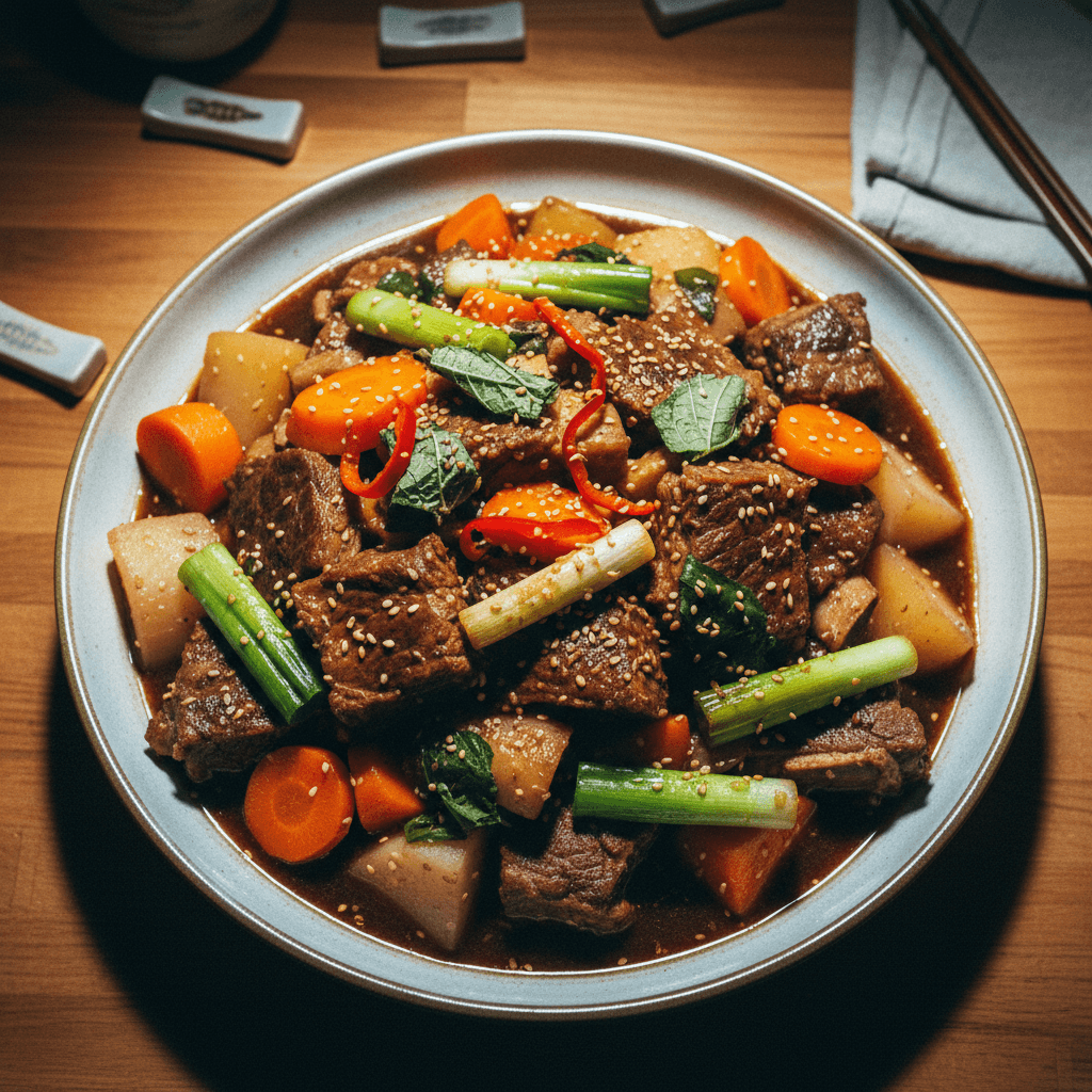 Galbi Jjim (Korean Braised Short Ribs)