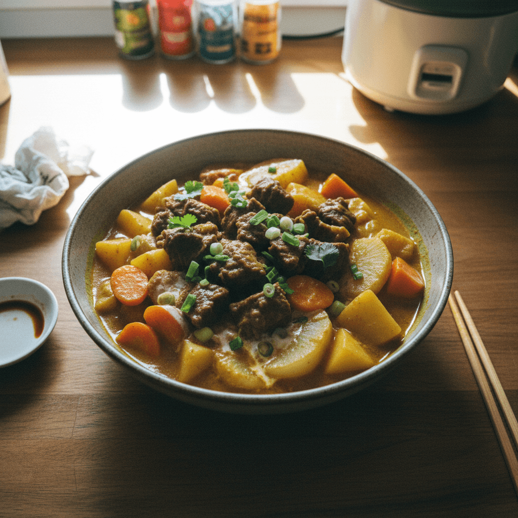 Hong Kong Beef Curry with Daikon