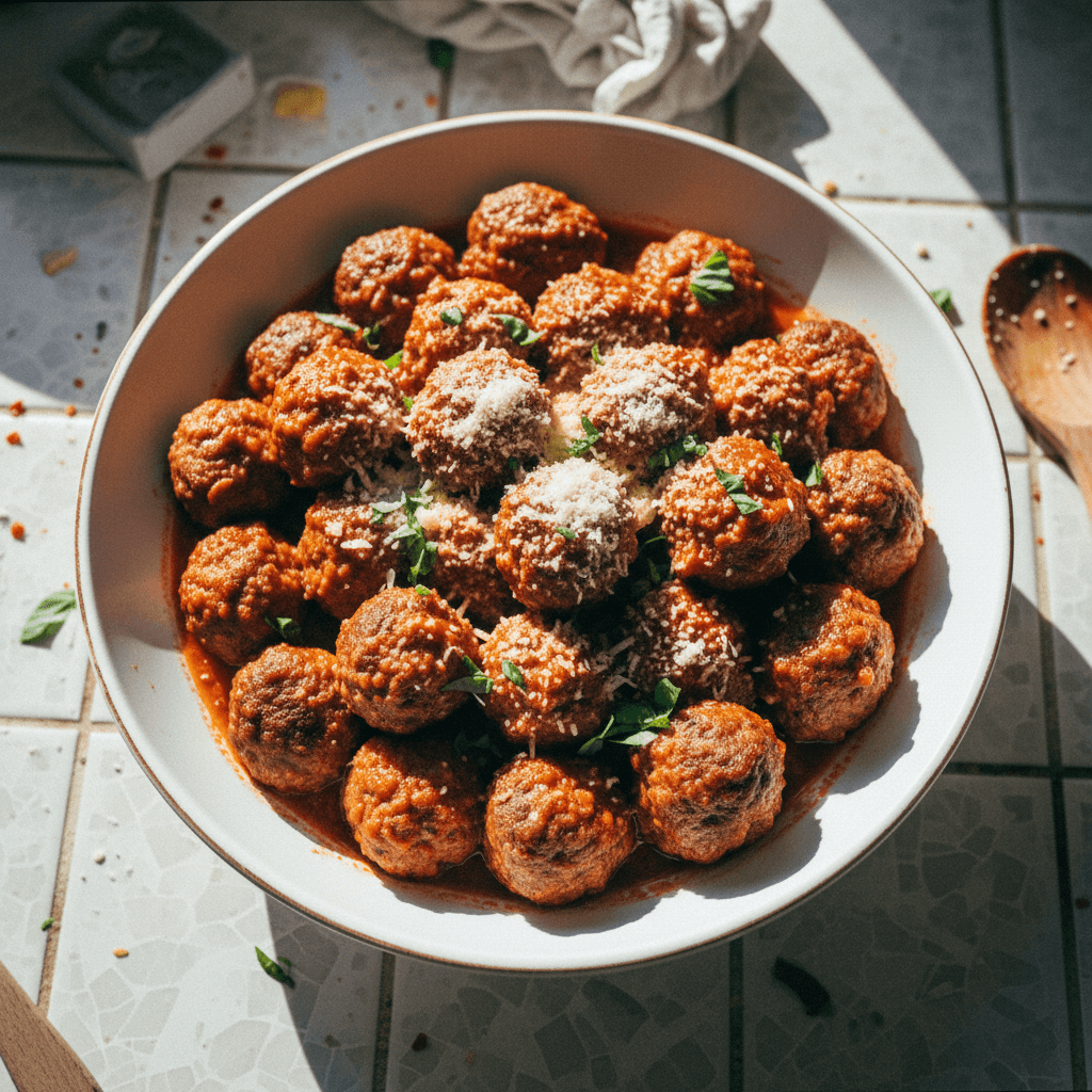 Classic Italian Meatballs with Marinara