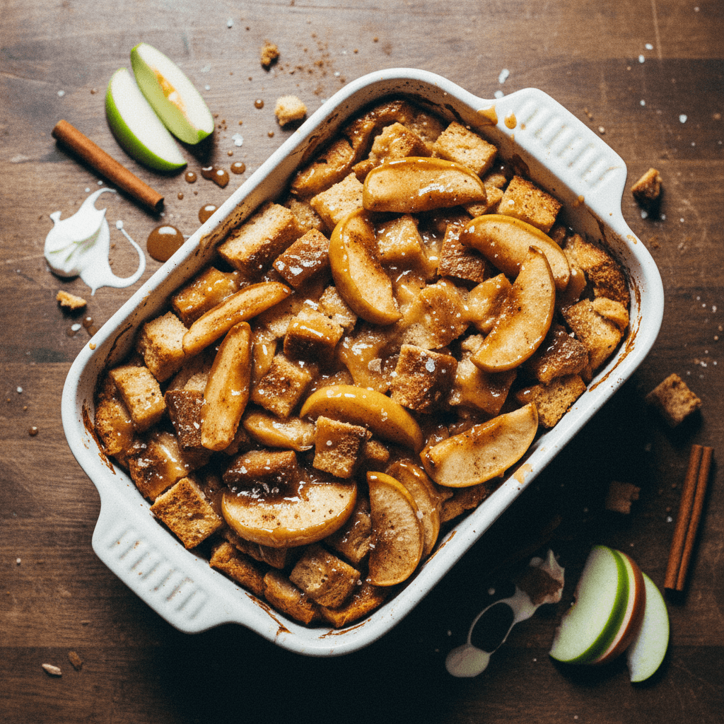 Caramelized Apple Bread Pudding
