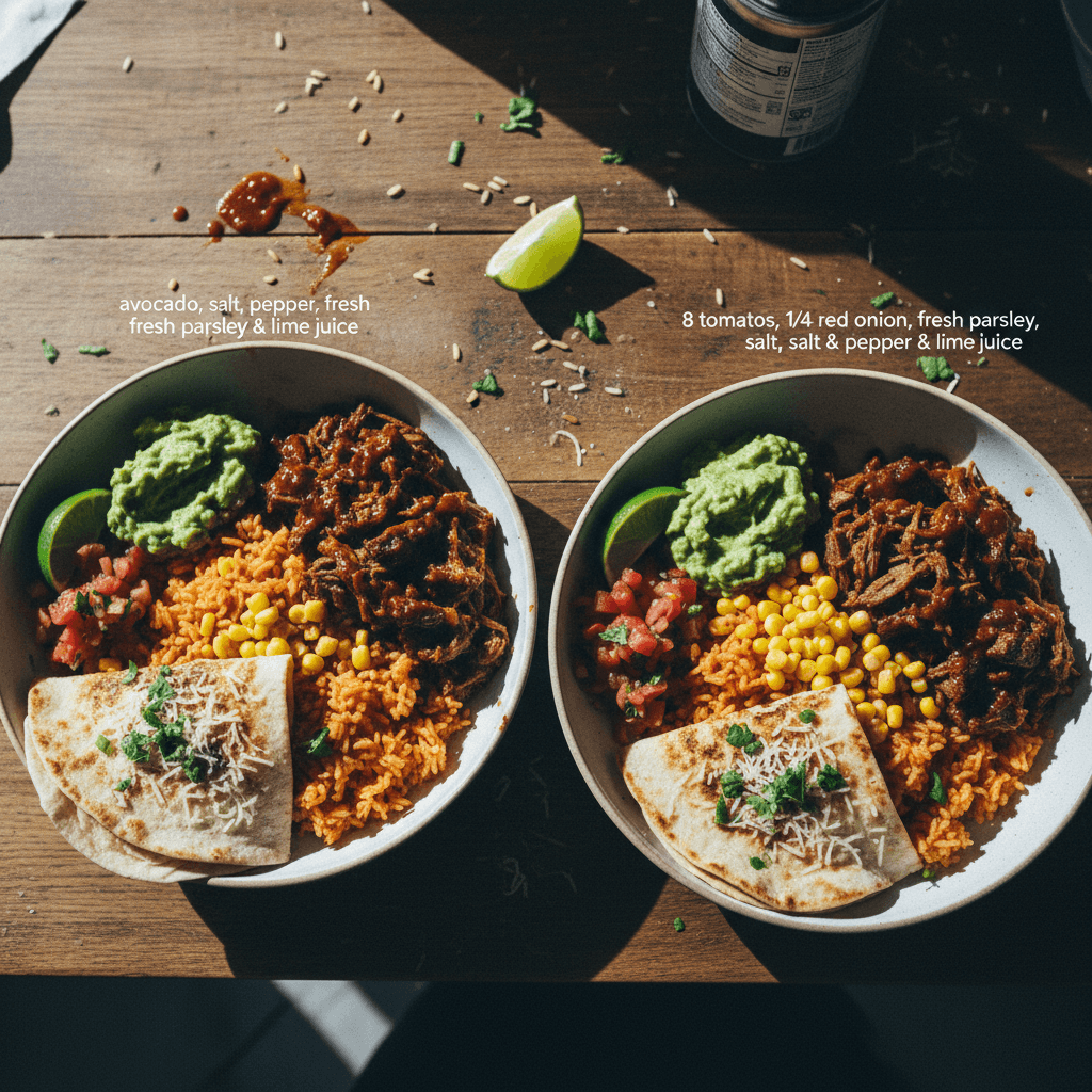 Beef Brisket Burrito Bowls