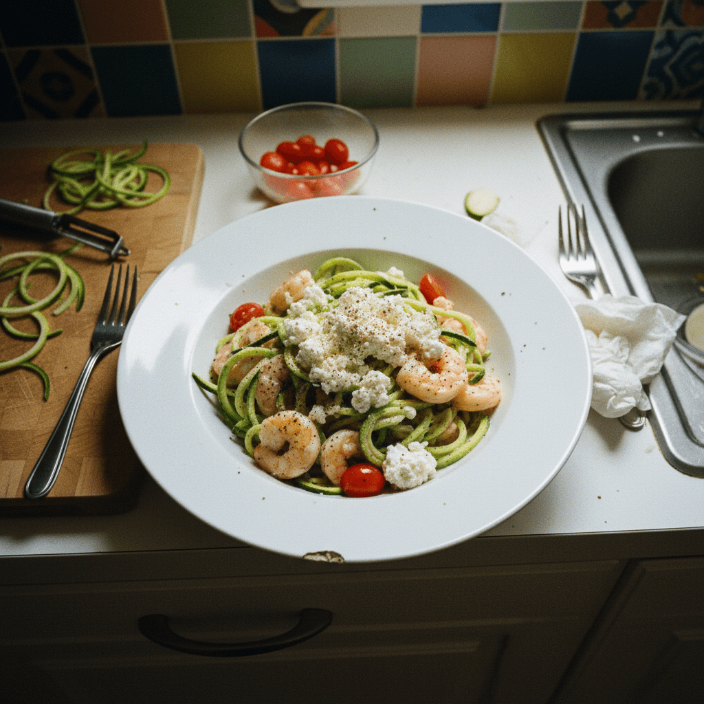 Shrimp Zucchini Pasta