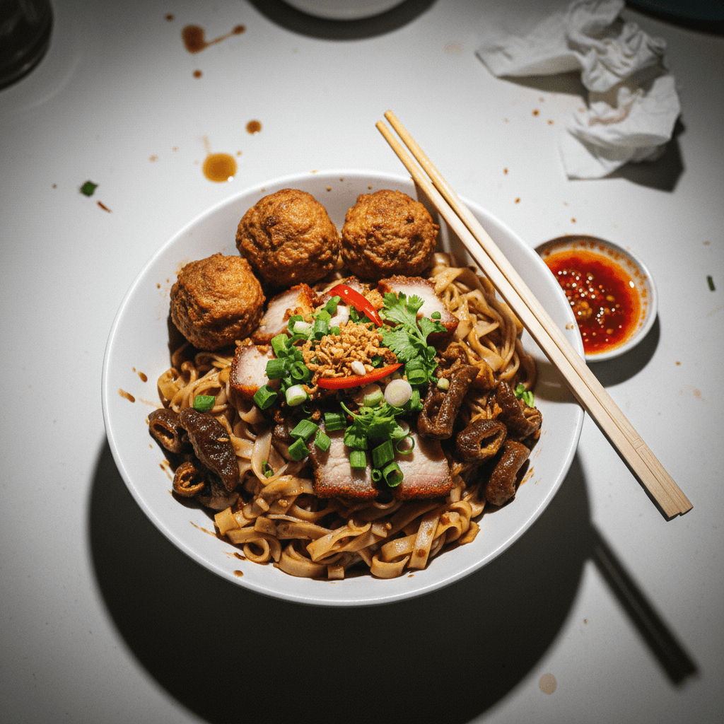 Imbi Pork Ball Noodles (Dry & Soup)