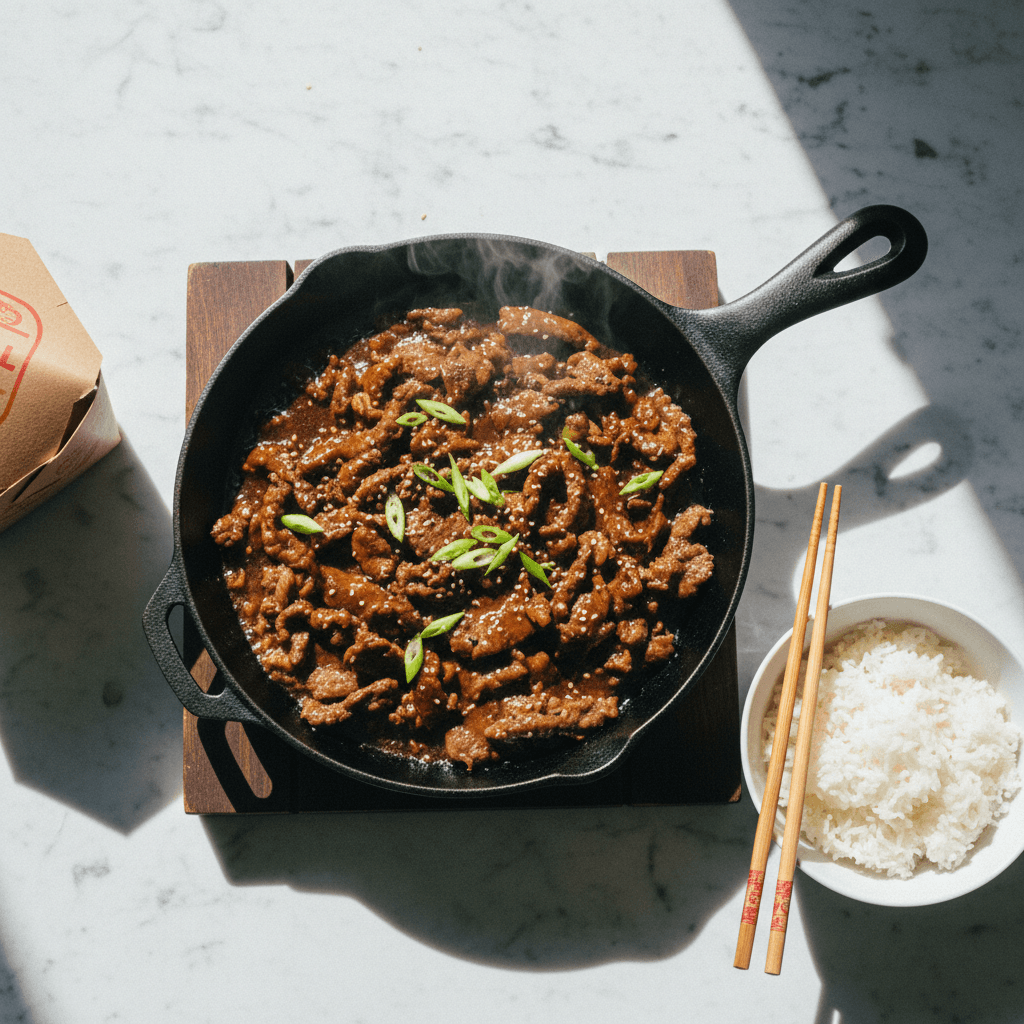 Sizzling Mongolian Beef