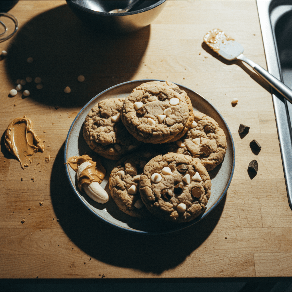 3-Ingredient Chewy Protein Cookies