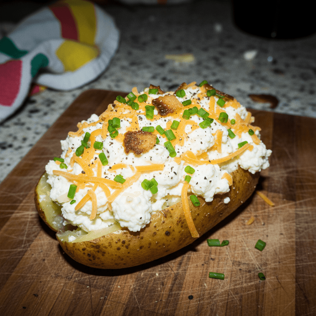 Cottage Cheese Twice-Baked Potato