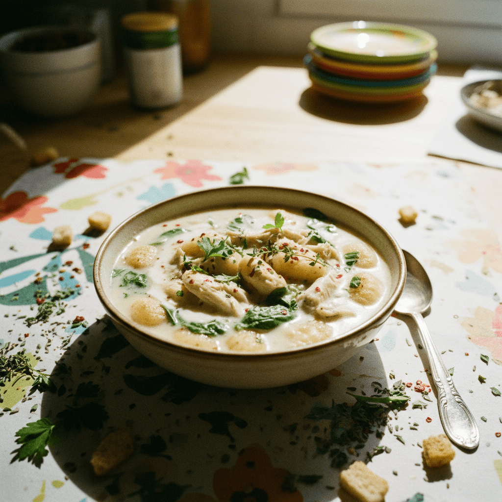One-Pot Chicken Gnocchi Soup