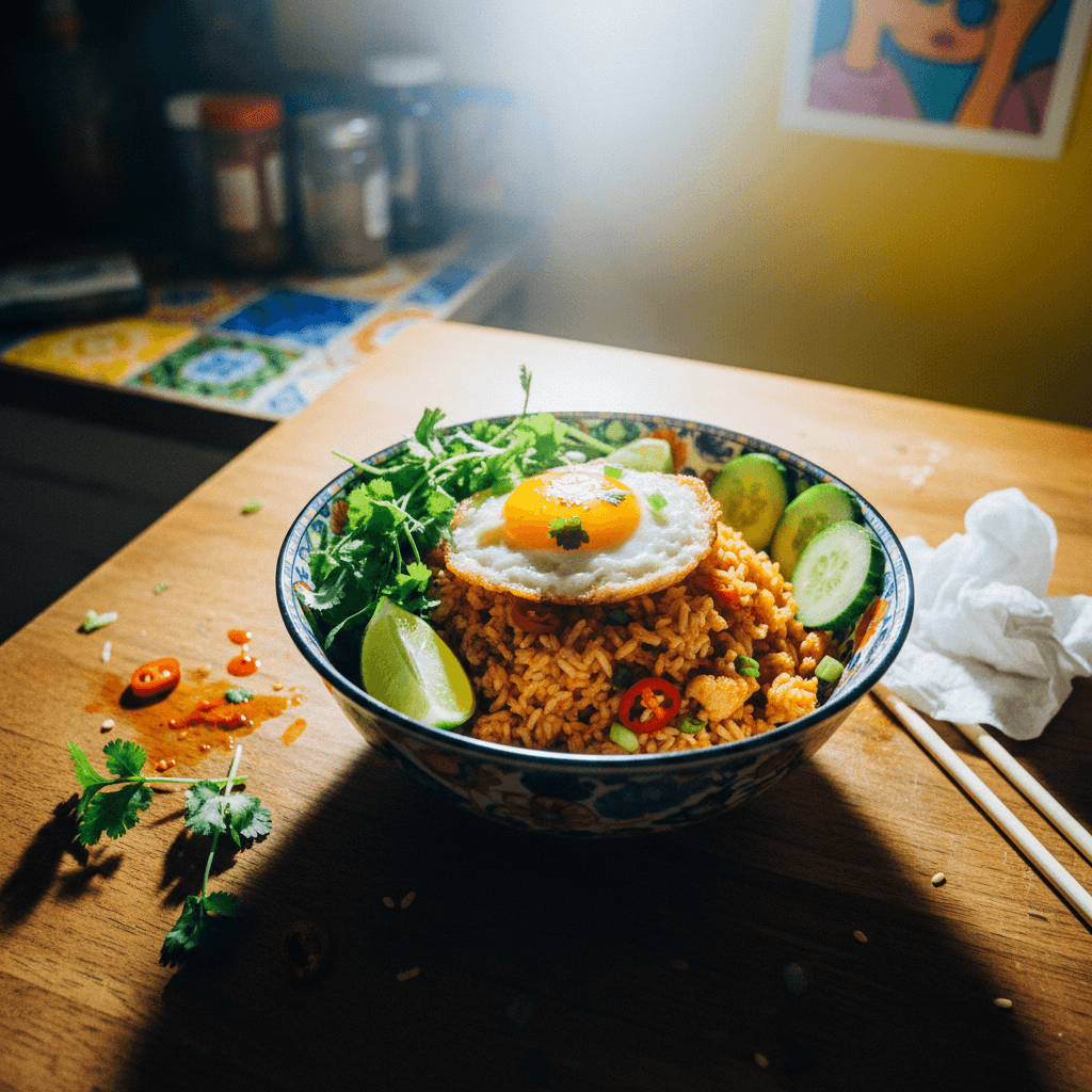 Spicy Thai Chili Fried Rice with Egg
