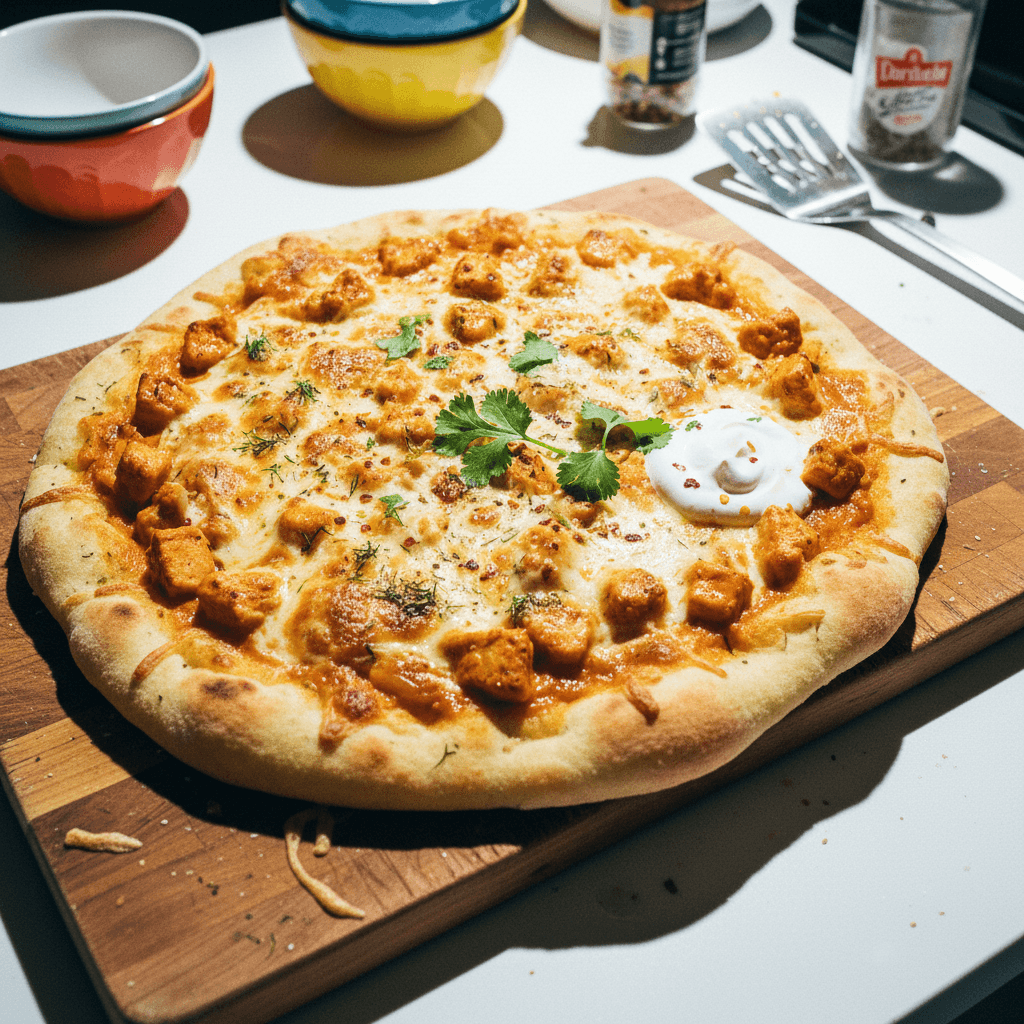 Flatbread Butter Chicken