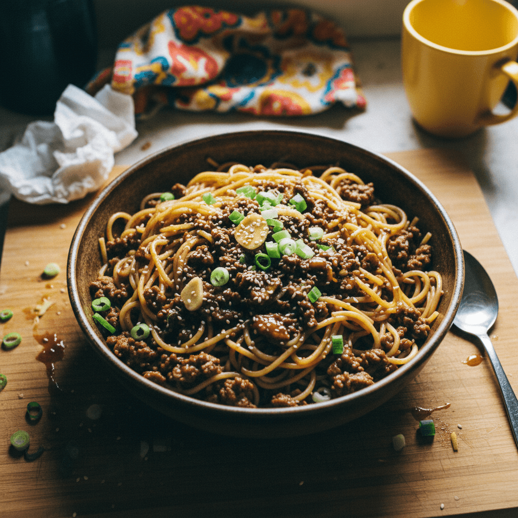 Mongolian Beef Noodles