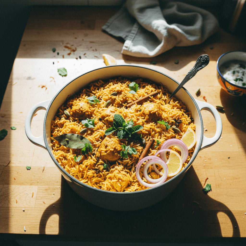 Authentic One-Pan Chicken Biryani