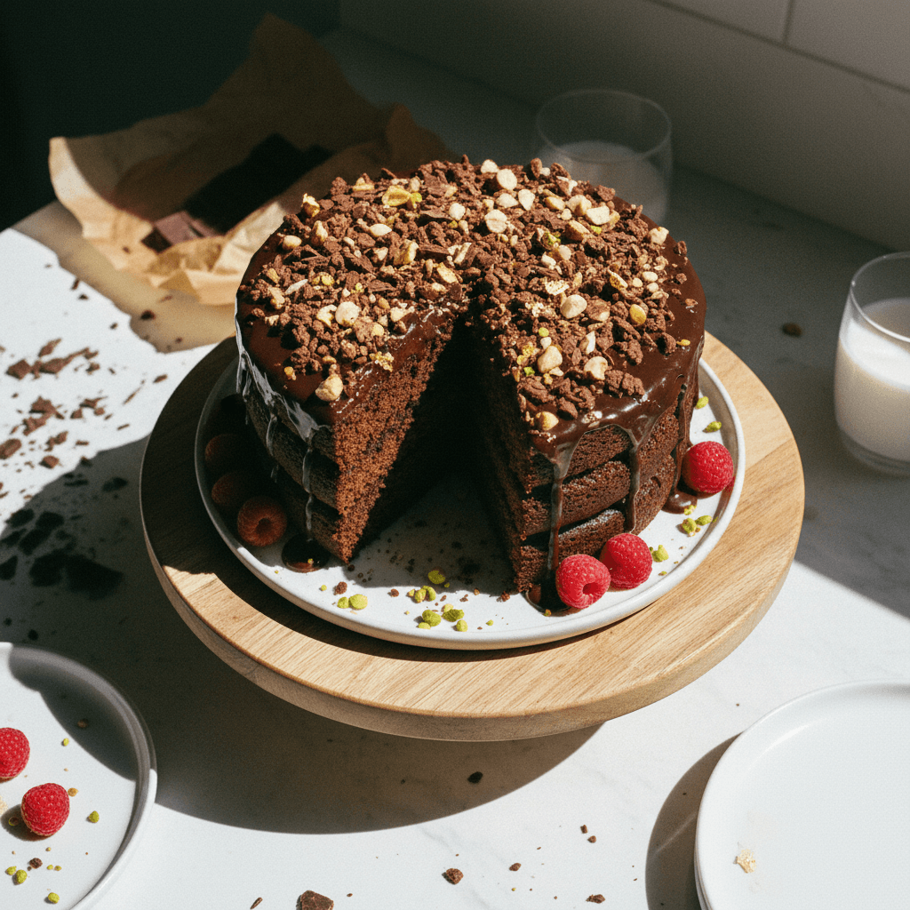Crunchy Chocolate Cake