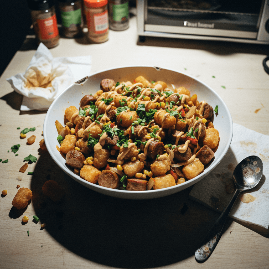 Sausage and Tater Tot Hash