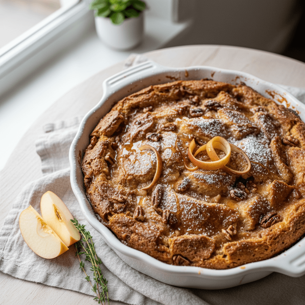 Challah Apple Bread Pudding