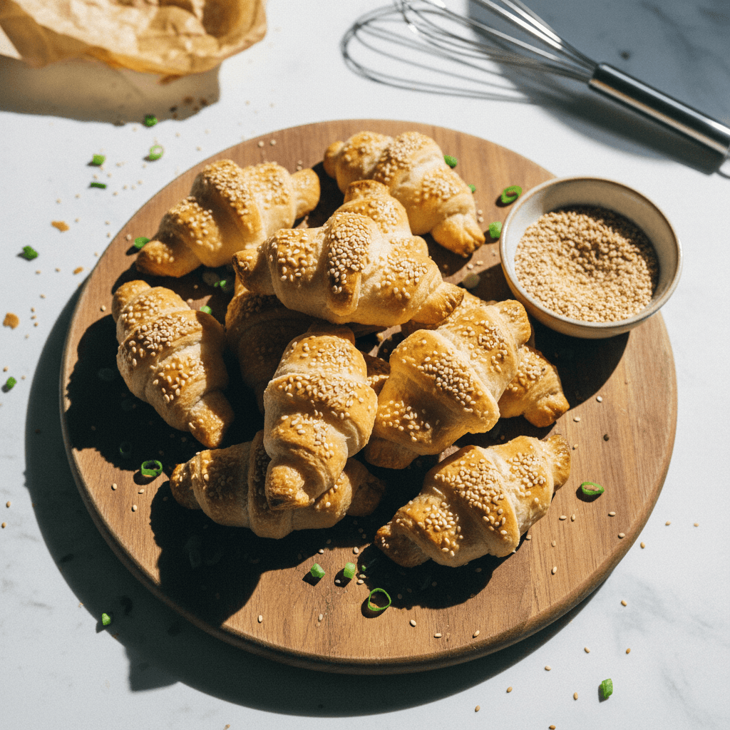 Mini Scallion Croissants