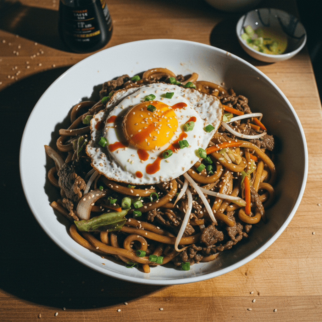Beef Udon Stir Fry