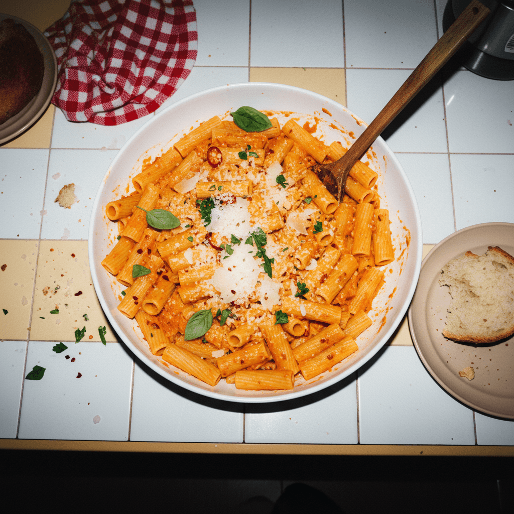 The BEST Spicy Rigatoni