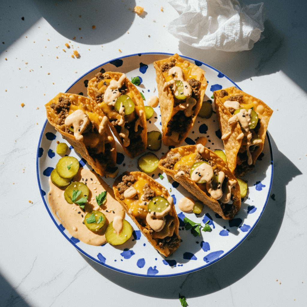 Big Mac Wonton Taco