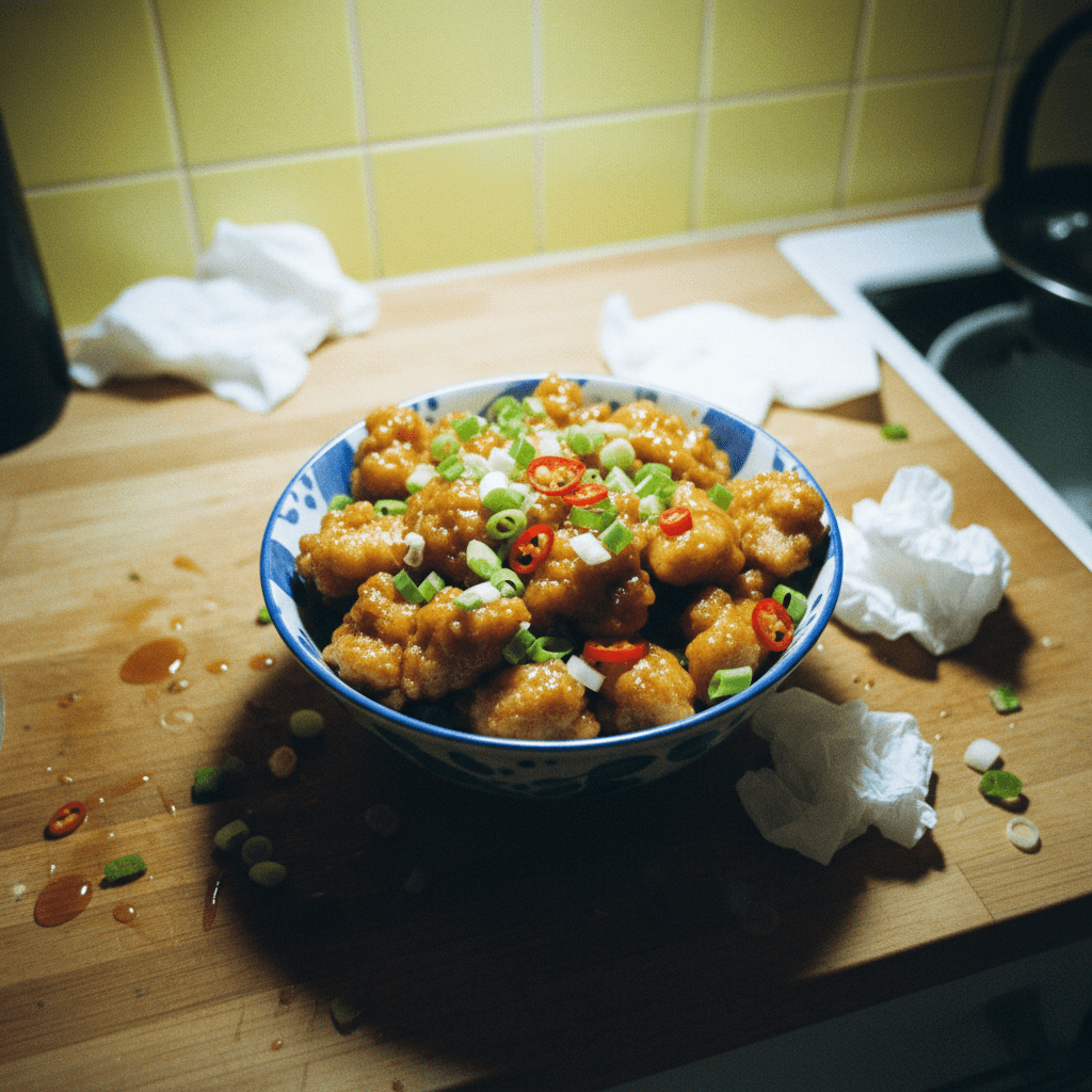 Batter Chicken in Vinegar Sauce