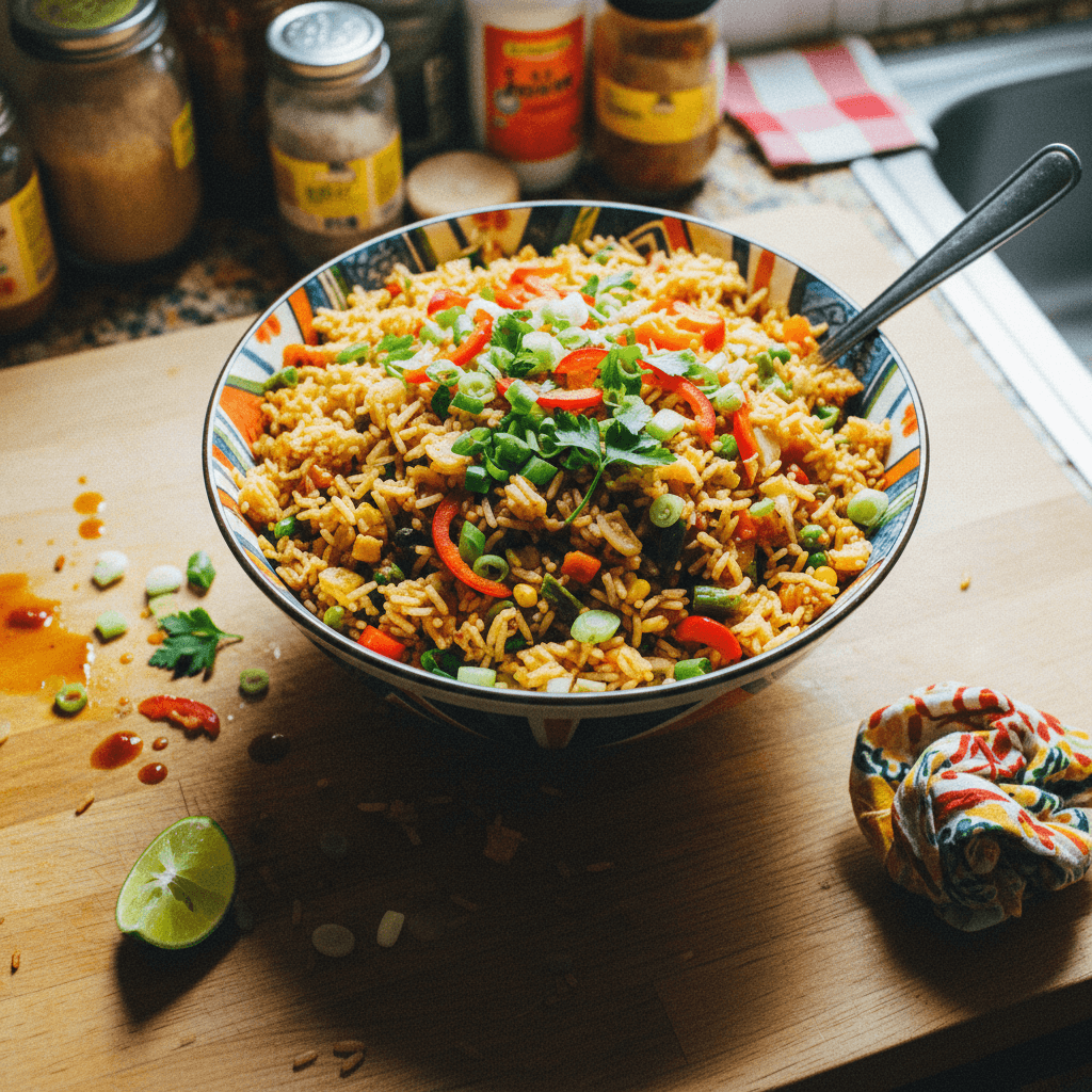 Flavorful Vegetarian Nigerian Fried Rice