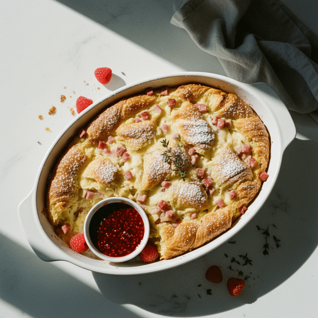 Monte Cristo Croissant Casserole