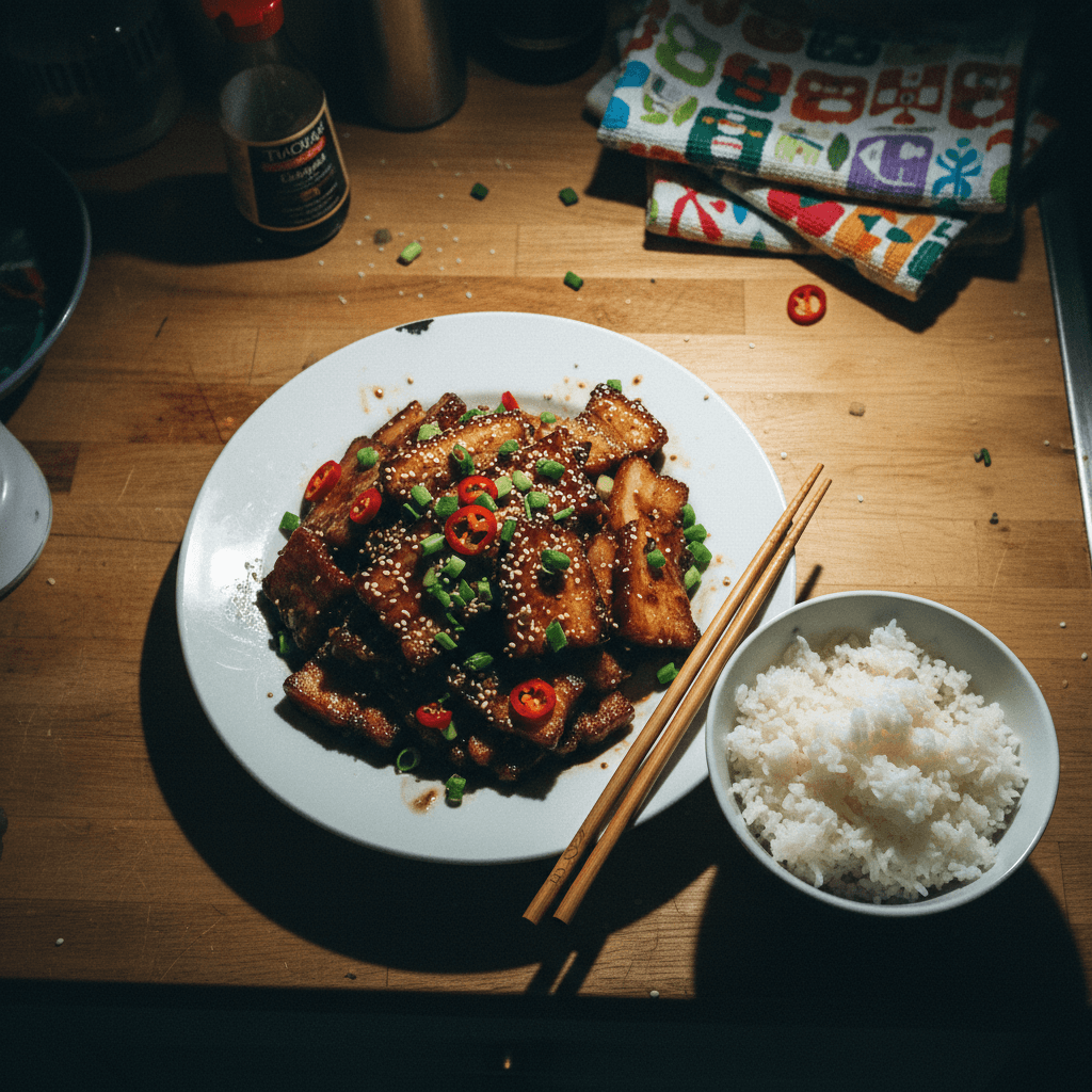 Char Siu Glazed Pork Belly