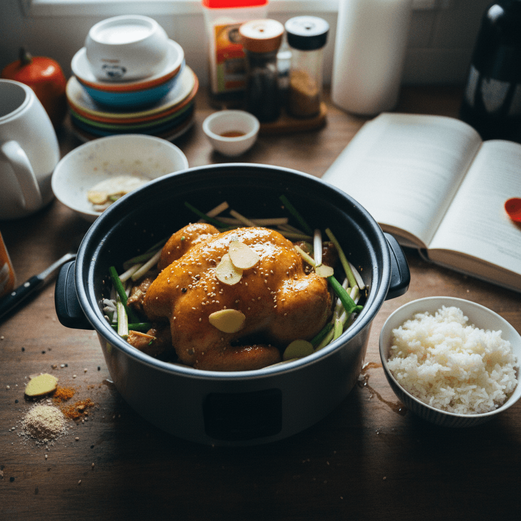 Rice Cooker Salt Baked Chicken