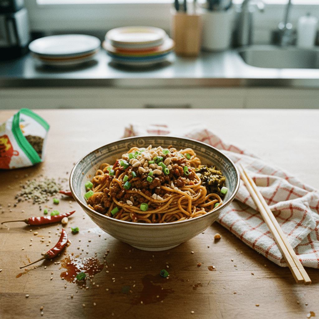 Savory Sichuan Dan Dan Noodles