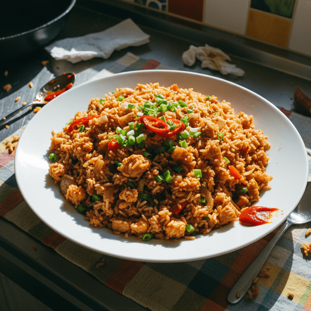 Schezwan Chicken Fried Rice