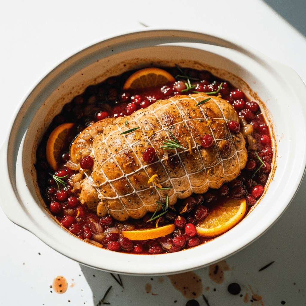 Slow Cooker Cranberry Orange Turkey Roast