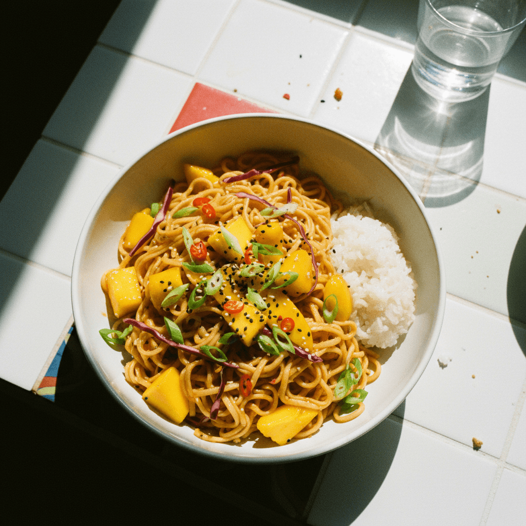 Mango Sticky Noodles