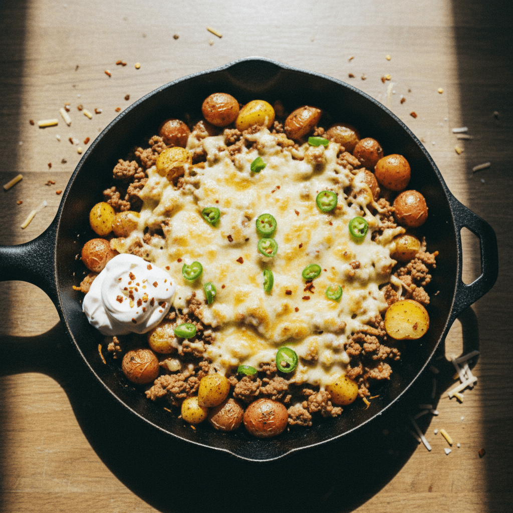 One-Pan Taco Beef and Potato Skillet
