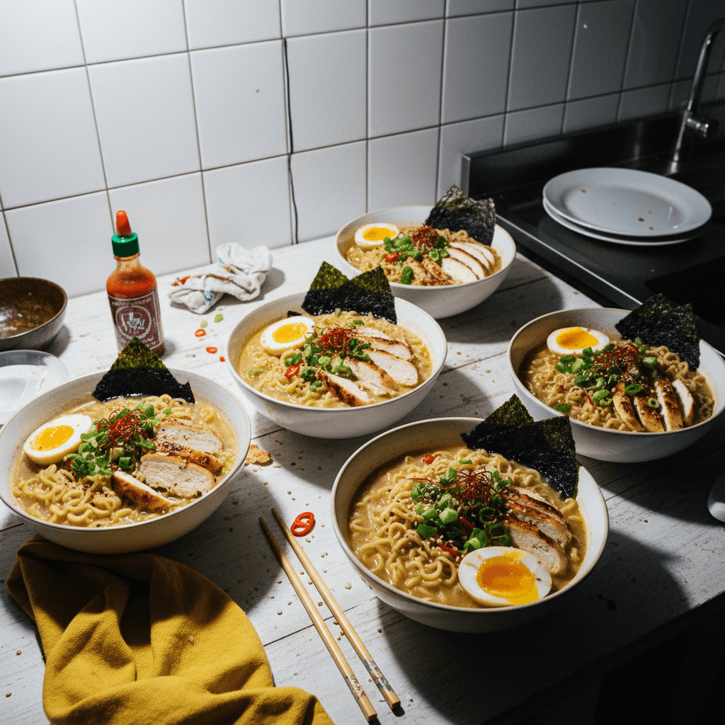 Speedy Chicken Ramen Bowls