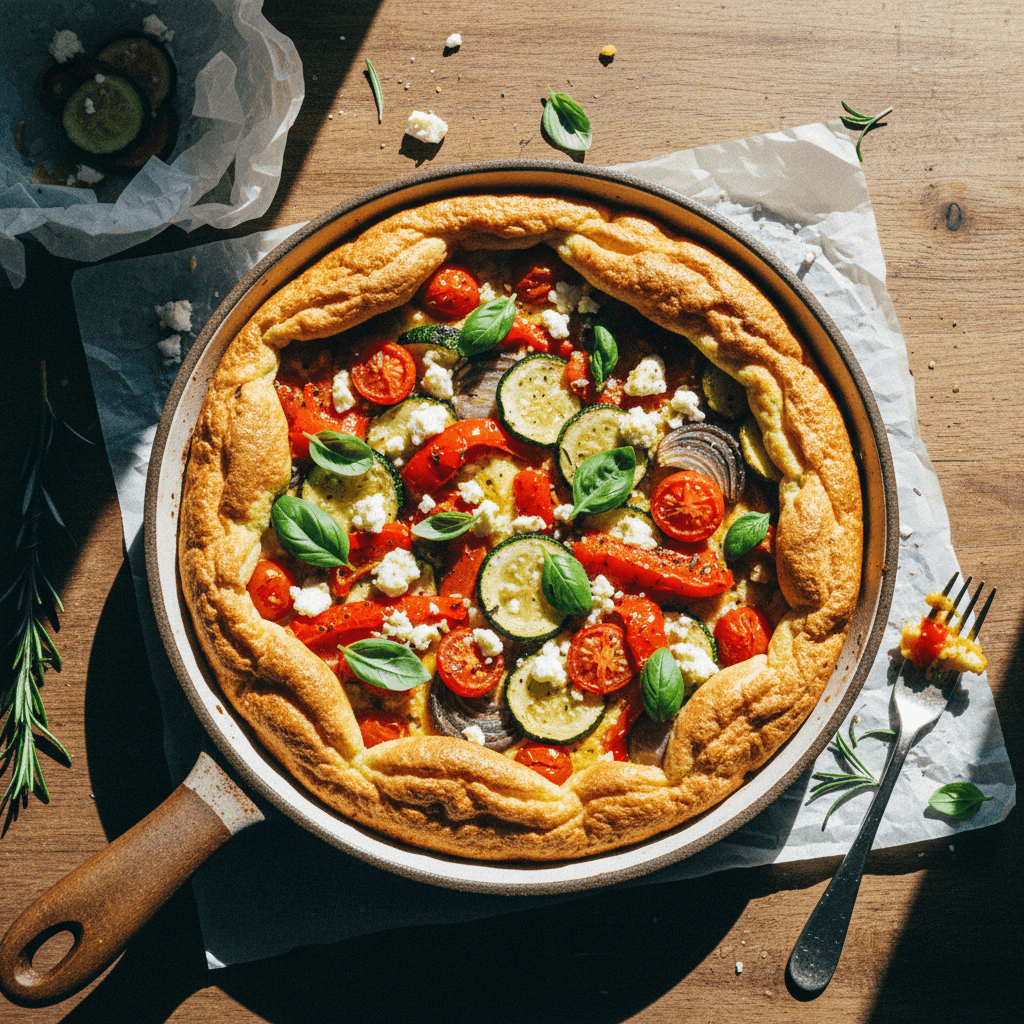 Fluffy Frittata with Roasted Vegetables